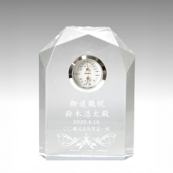 温湿度計 ダイヤカットトップ φ37.5